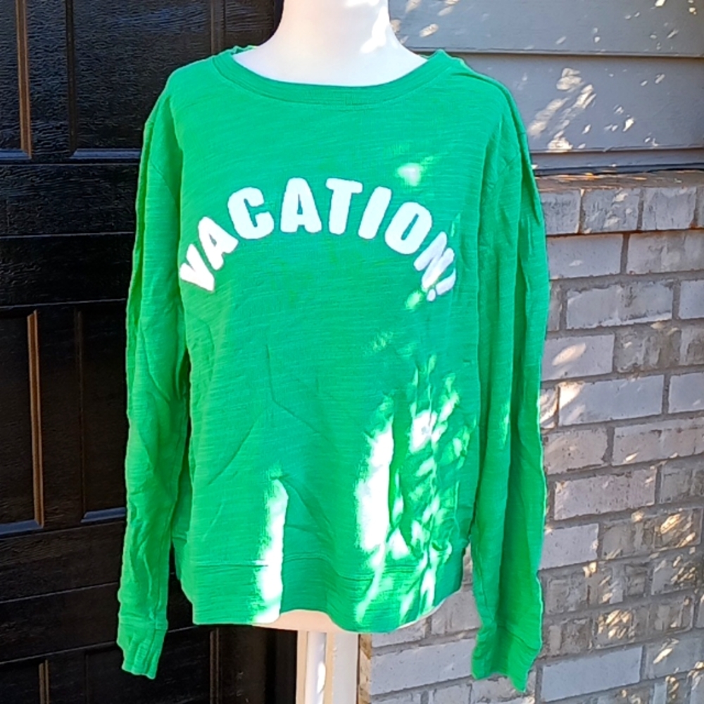 J. Crew Factory Green Crew Neck Sweater